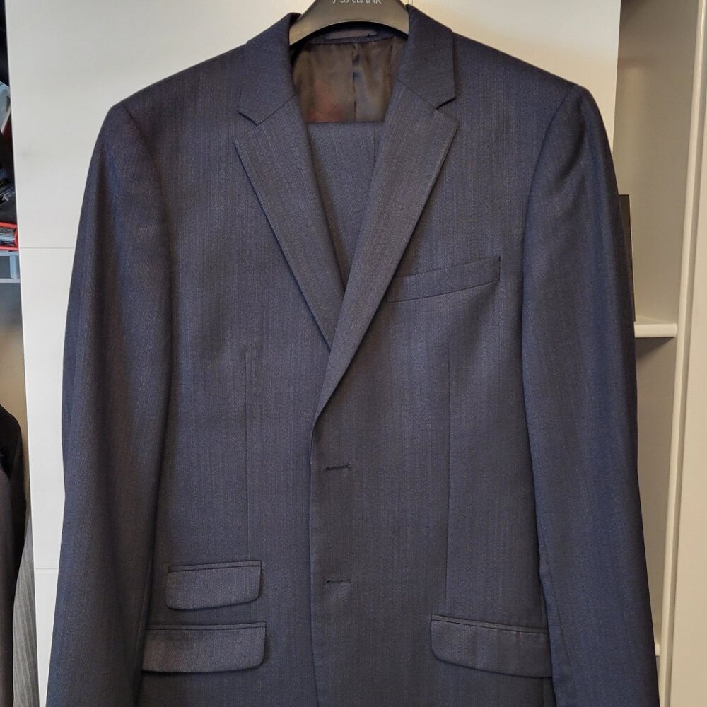 Navy Blue Suit 40L with 36" waist